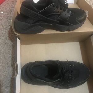 Kids Nike Huarache Black